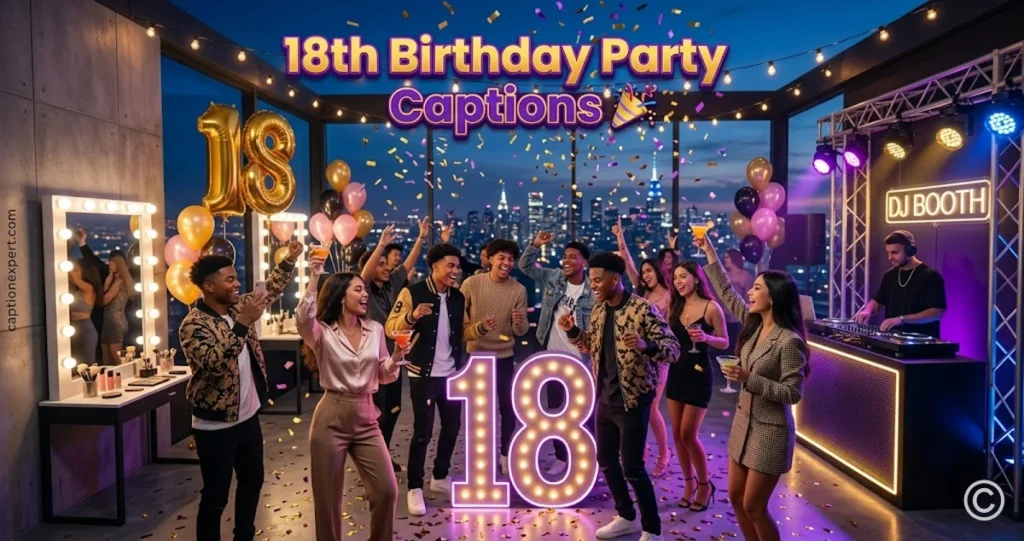 18th Birthday Party Captions