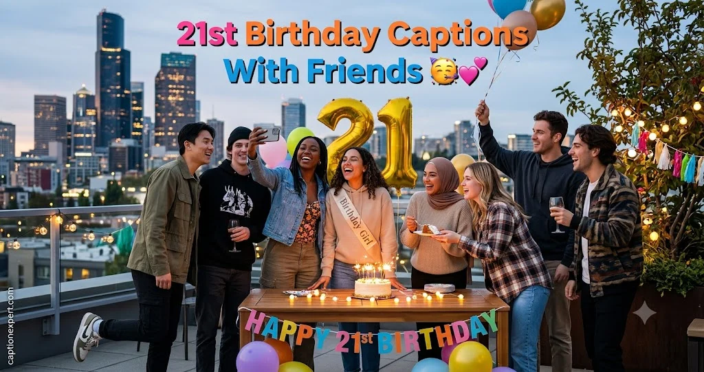 21st Birthday Party Captions 
