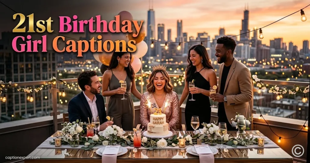 21st Birthday Girl Captions 