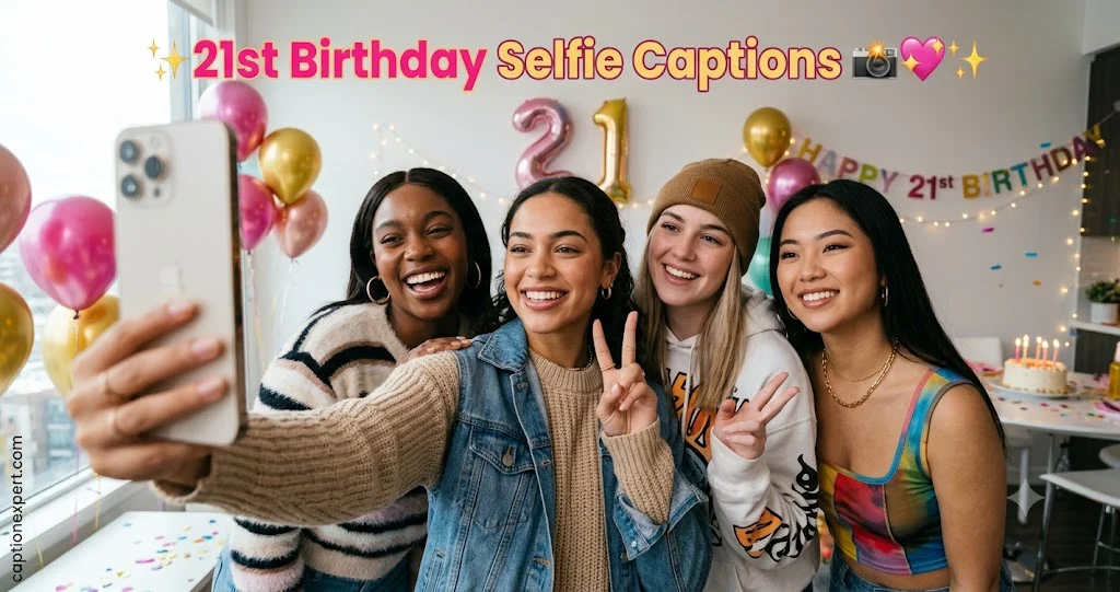 21st Birthday Selfie Captions