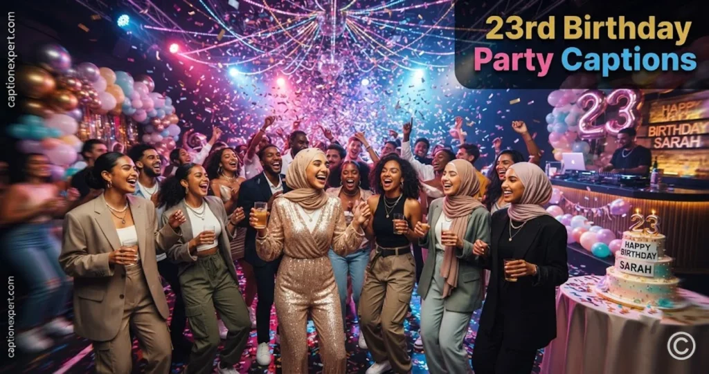 23rd Birthday Party Captions