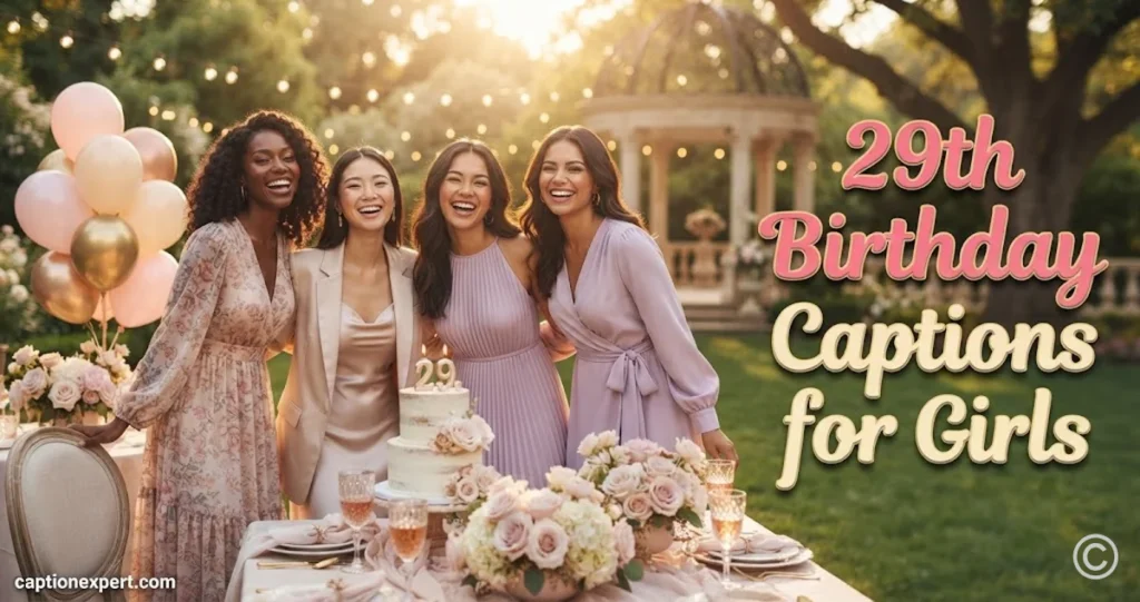 29th Birthday Captions for Girl