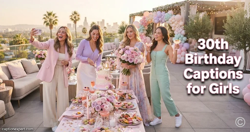 30th Birthday Captions for Girls