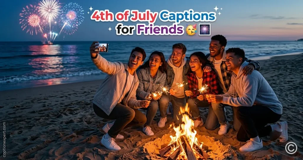 4th of July Captions for Friends
