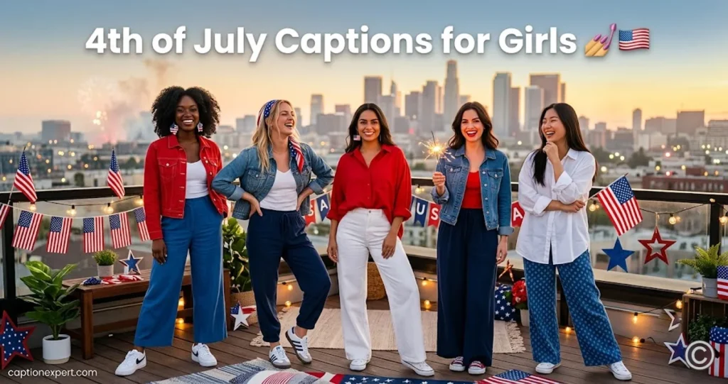 4th of July Captions for Girls 🇺🇸
