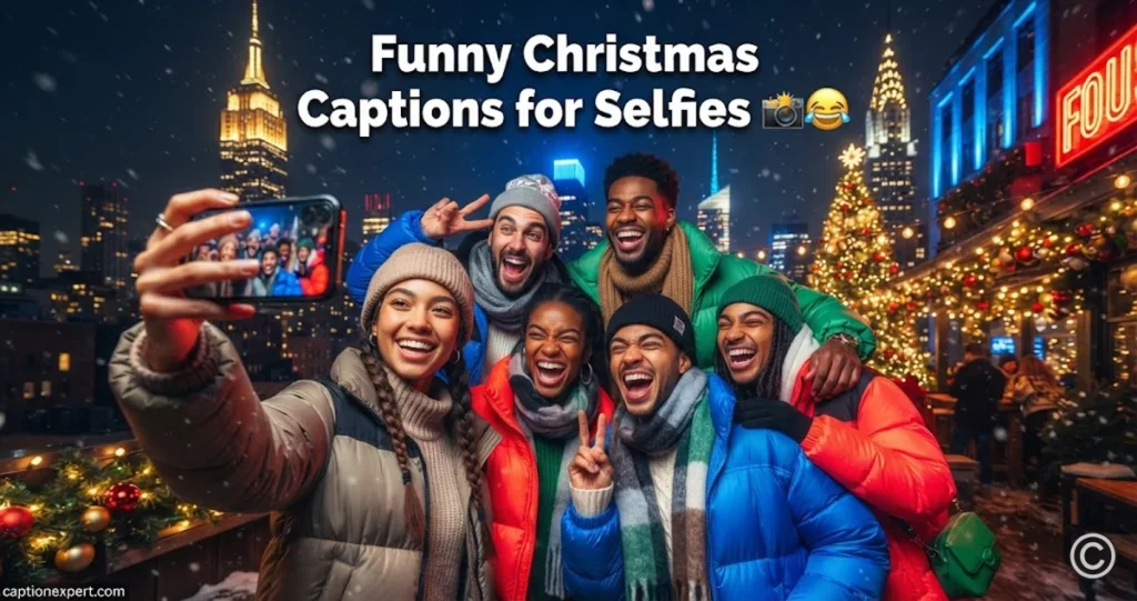 Funny Christmas Captions for Selfies 