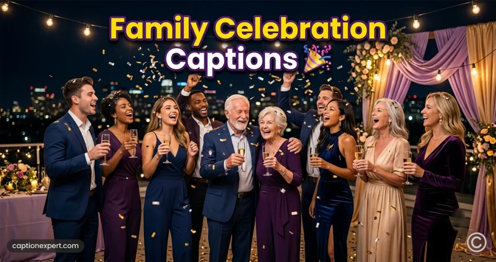 Family Celebration Captions