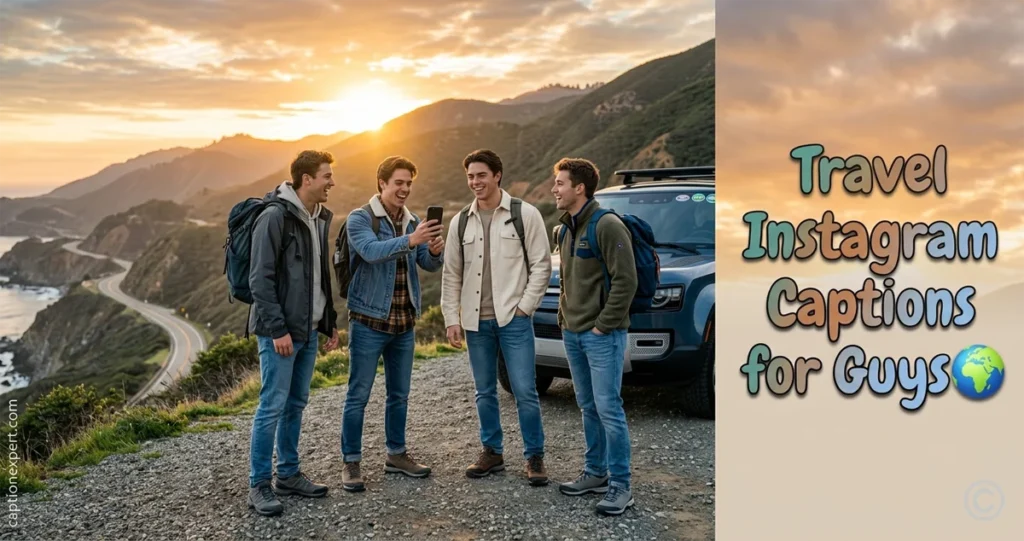 Travel Instagram Captions for Guys