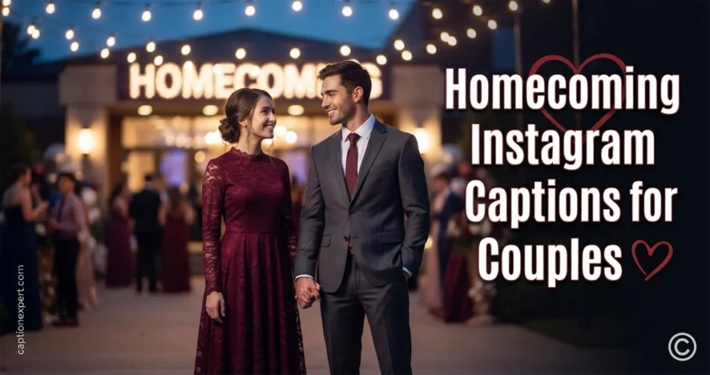 Homecoming Instagram Captions for Couples