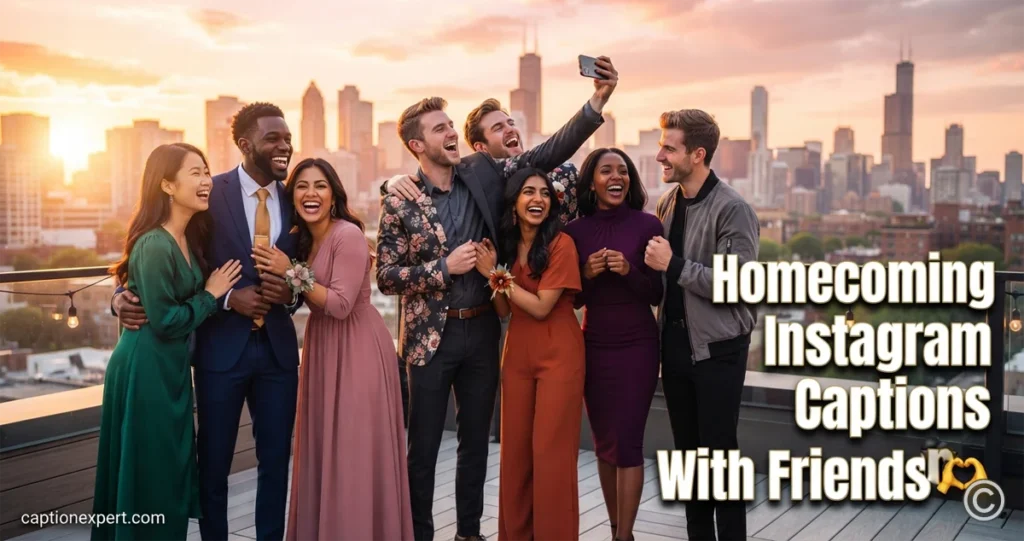 Homecoming Instagram Captions With Friends