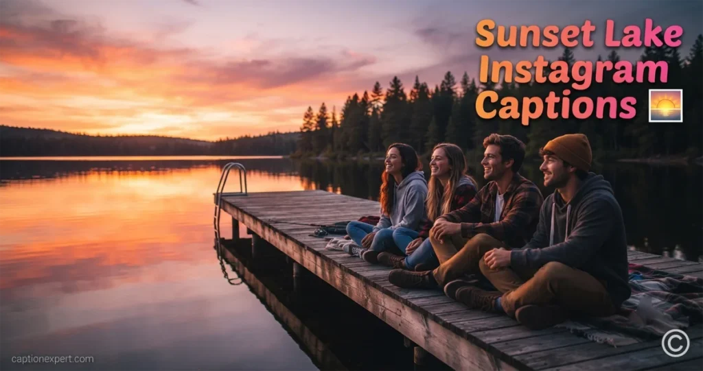 Sunset Lake Instagram Captions