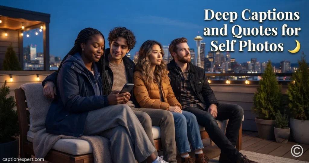 Deep Captions and Quotes for Self Photos