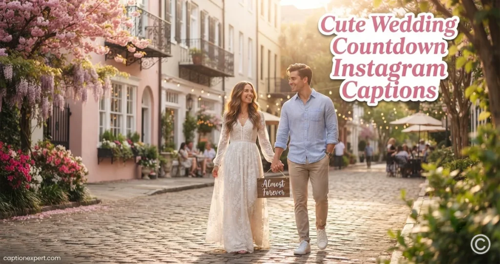Cute Wedding Countdown Instagram Captions 
