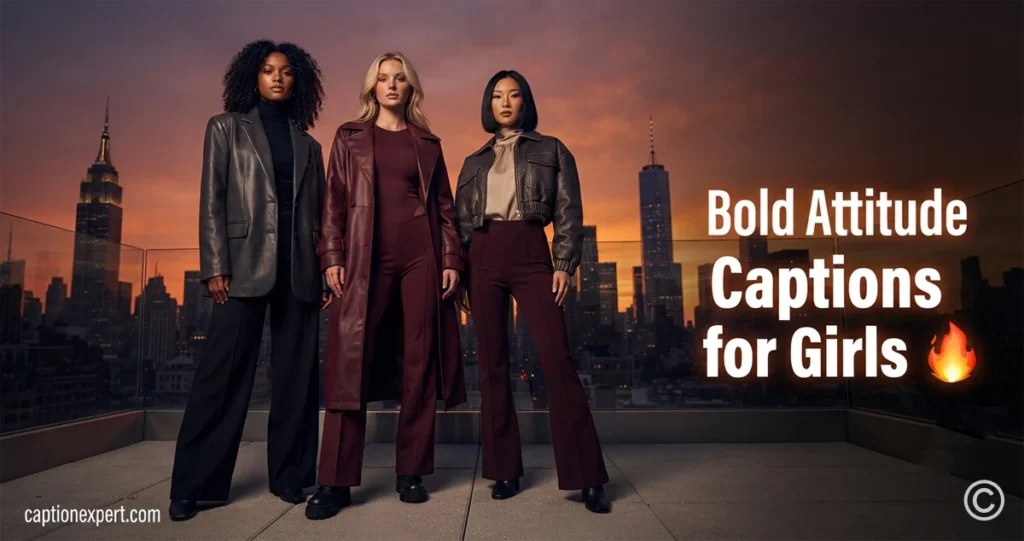 Bold Attitude Captions for Girls