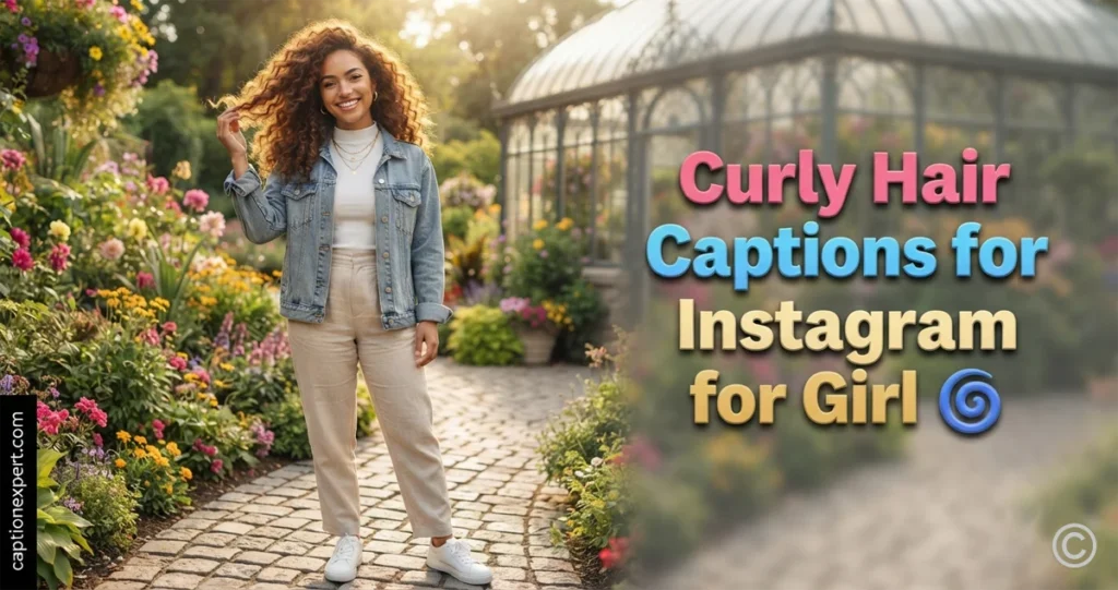 Curly Hair Captions for Instagram for Girl