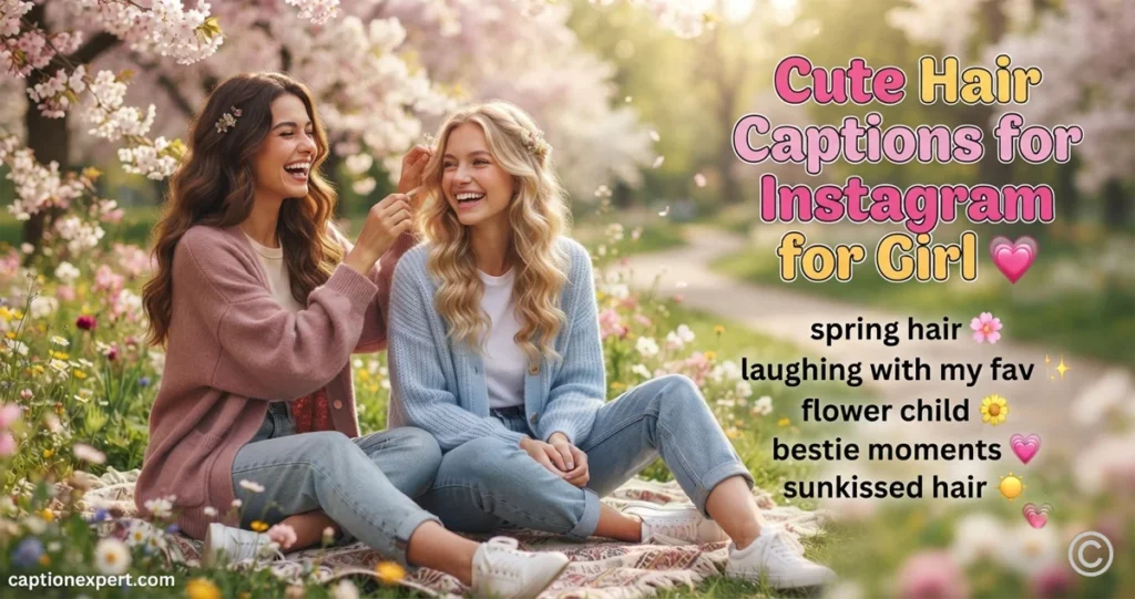 Cute Hair Captions for Instagram for Girl