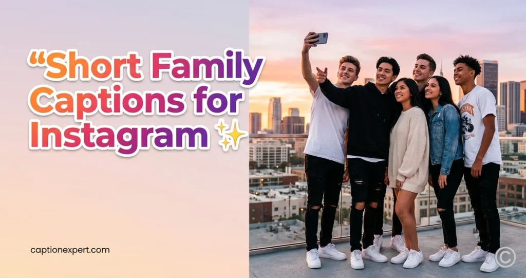 Short Family Captions for Instagram