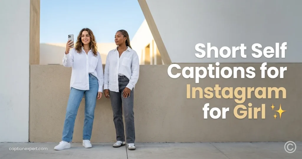 Short Self Captions for Instagram for Girl