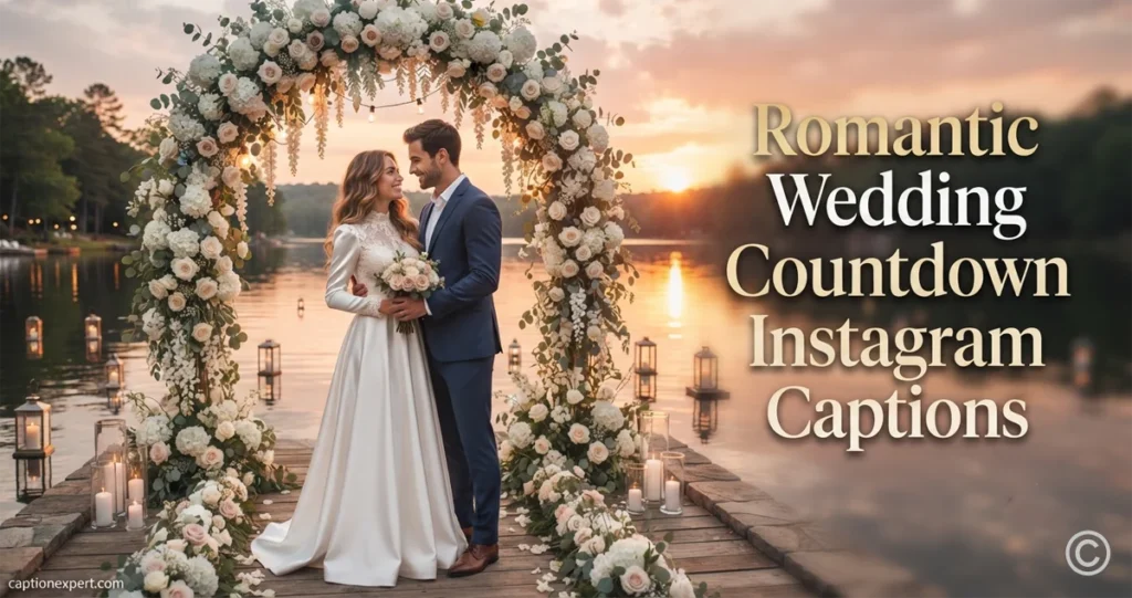 Romantic Wedding Countdown Instagram Captions 
