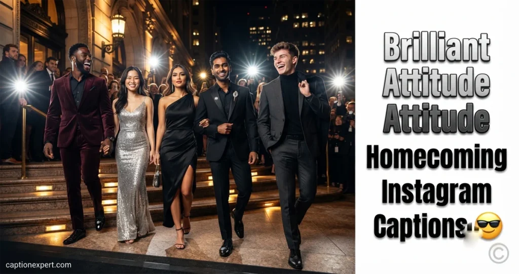 Brilliant Attitude Homecoming Instagram Captions