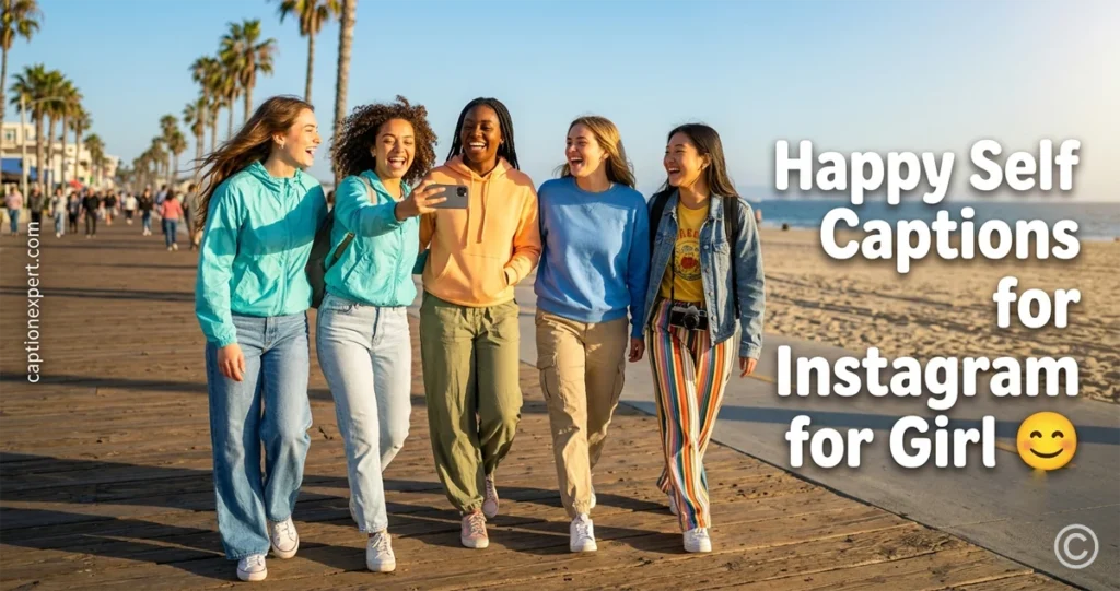 Happy Self Captions for Instagram for Girl