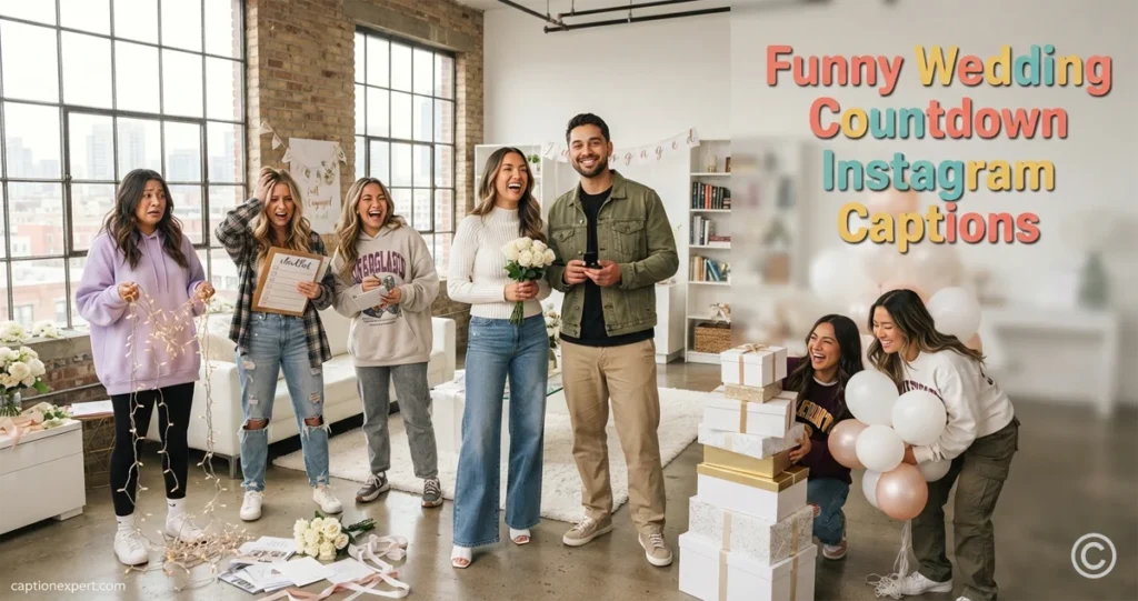  Funny Wedding Countdown Instagram Captions 
