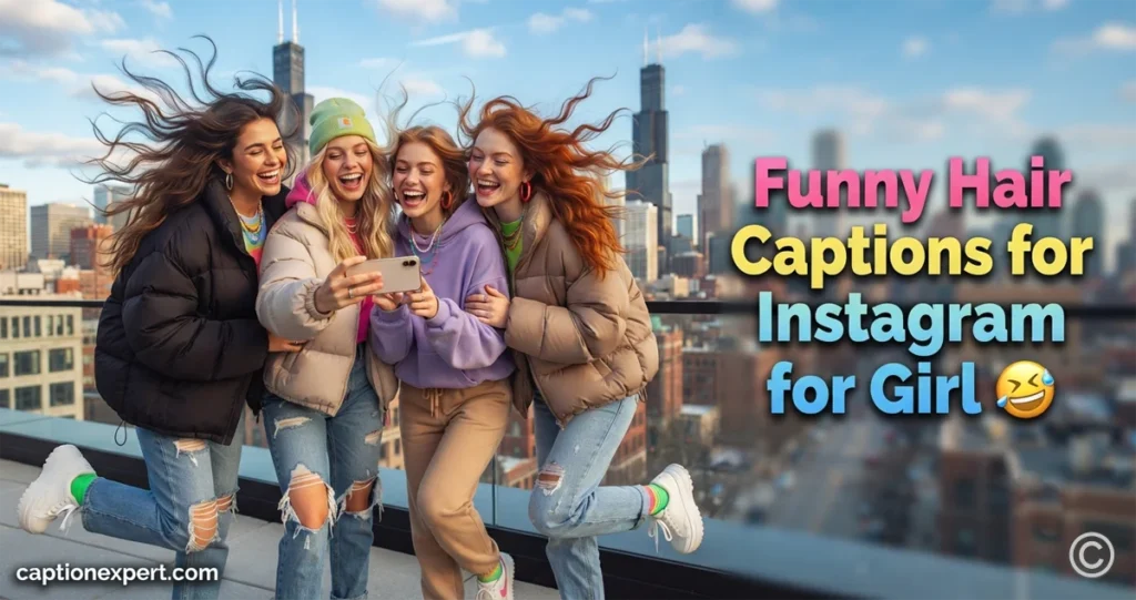 Funny Hair Captions for Instagram for Girl