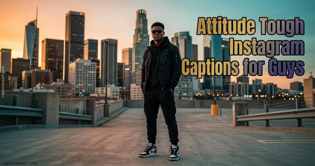 Attitude Tough Instagram Captions for Guys