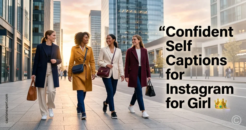 Confident Self Captions for Instagram for Girl