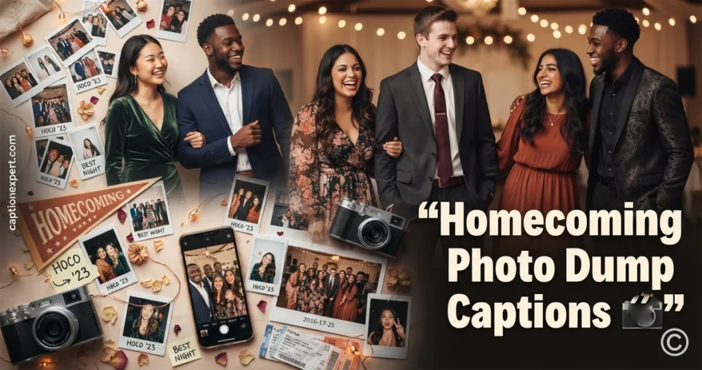 Homecoming Photo Dump Captions