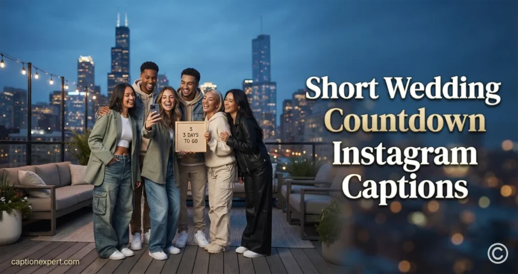 Short Wedding Countdown Instagram Captions