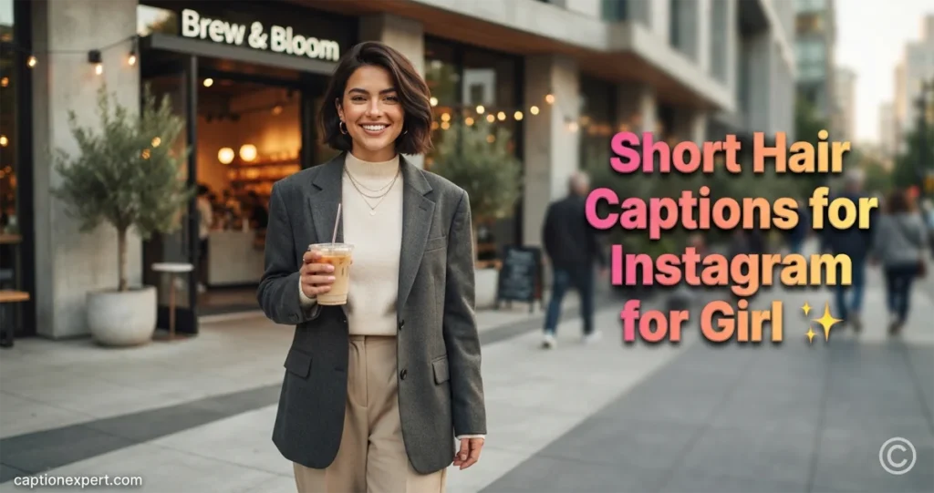Short Hair Captions for Instagram for Girl