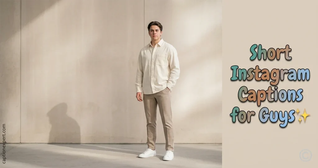 Short Instagram Captions for Guys