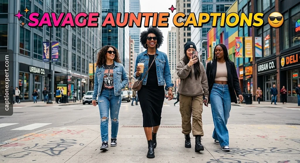 Savage Auntie Captions