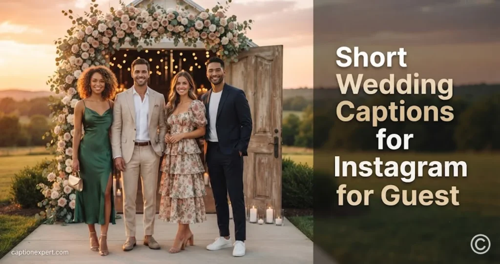 Short Wedding Captions for Instagram for Guest