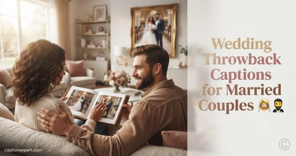 Wedding Throwback Captions for Married Couples 