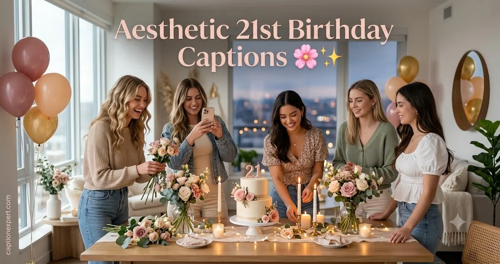 Aesthetic 21st Birthday Captions