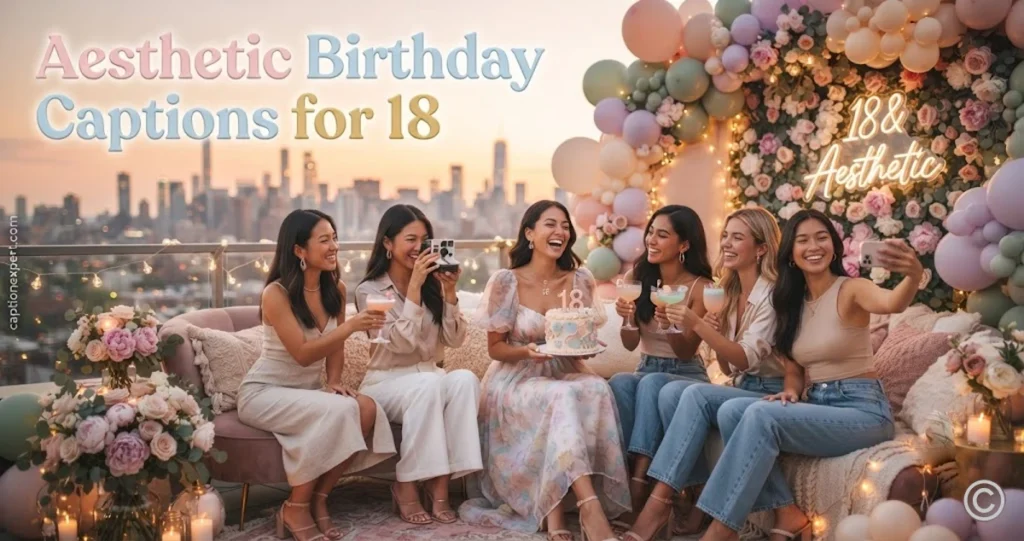 Aesthetic Birthday Captions for 18