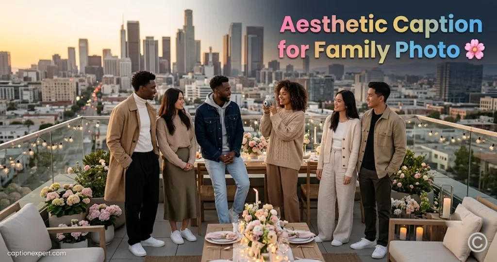 Aesthetic Caption for Family Photo 