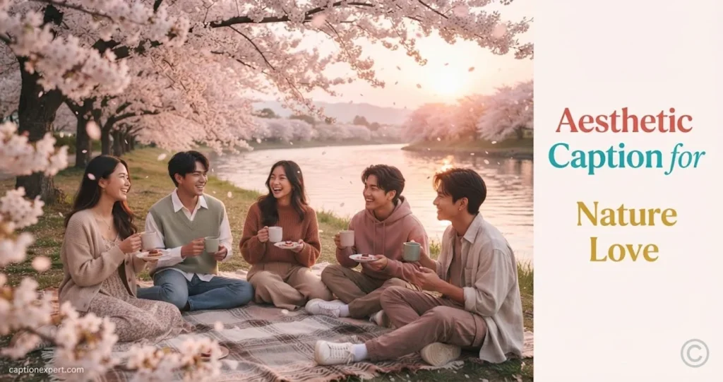 Aesthetic Caption for Nature Love 