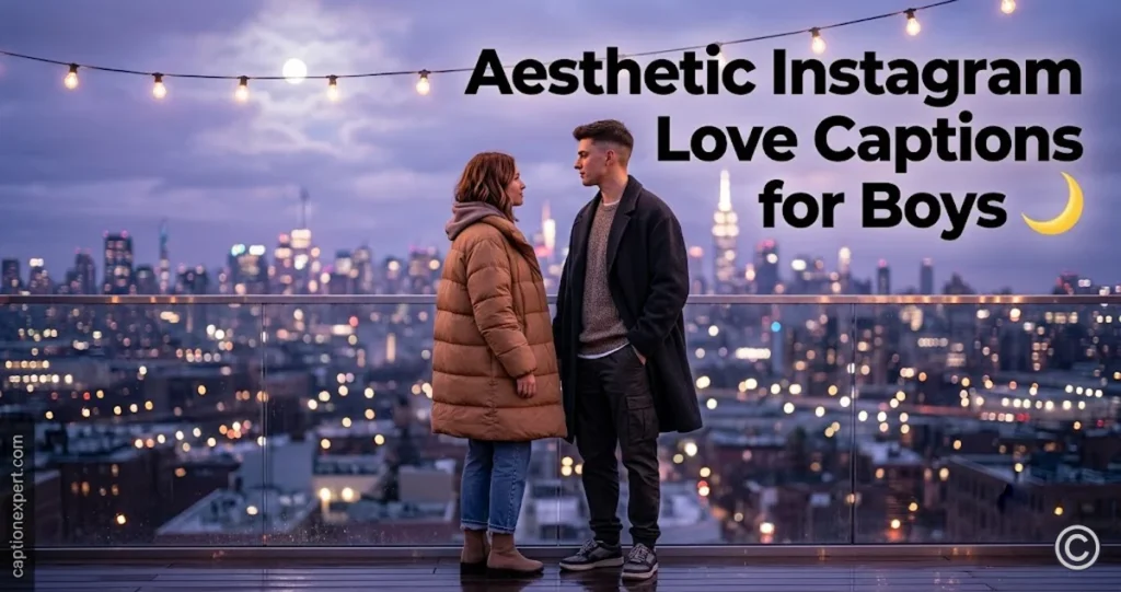 Aesthetic Instagram Love Captions for Boys