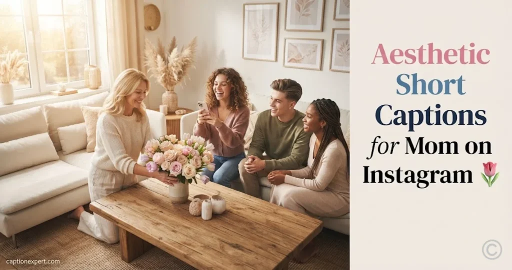 Aesthetic Short Captions for Mom 