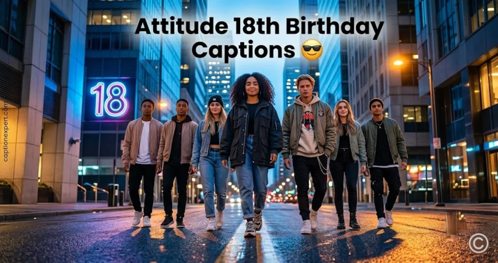 Attitude 18th Birthday Captions 