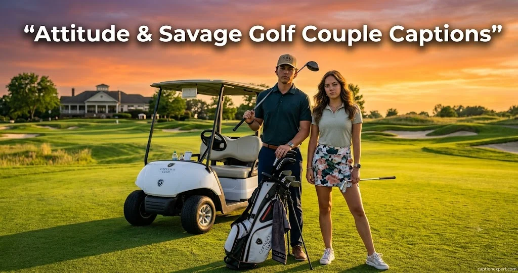  Attitude & Savage Golf Couple Captions
