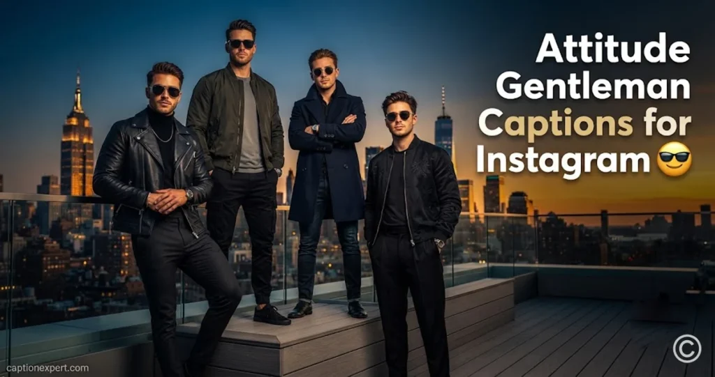 Attitude Gentleman Captions for Instagram 