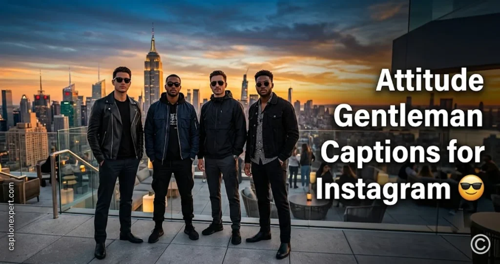 Attitude Gentleman Captions for Instagram 