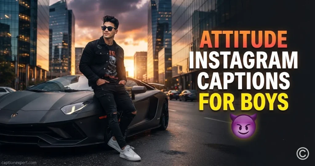  Attitude Instagram Captions for Boys 