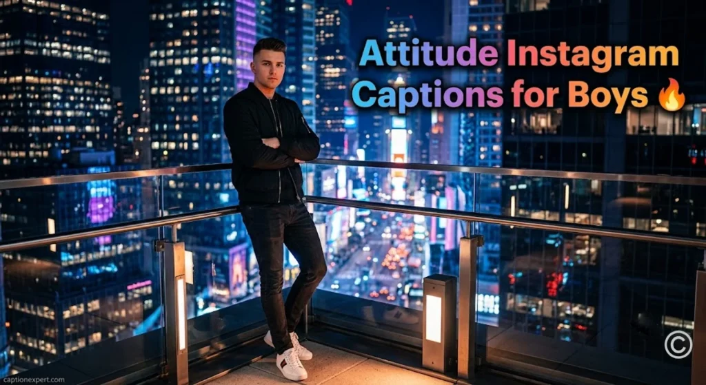 Attitude Instagram Captions for Boys