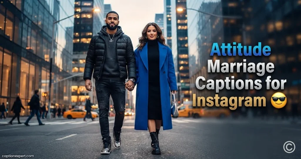 Attitude Marriage Captions for Instagram
