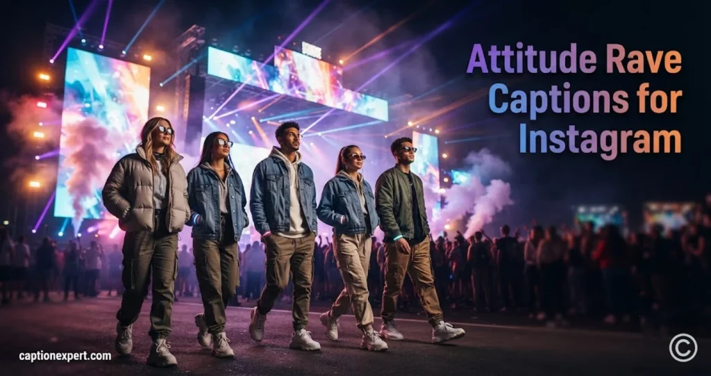 Attitude Rave Captions for Instagram